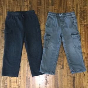 ⭐️Jumping beans 3T cargo pants set gray & charcoal